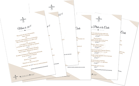 cartes menus